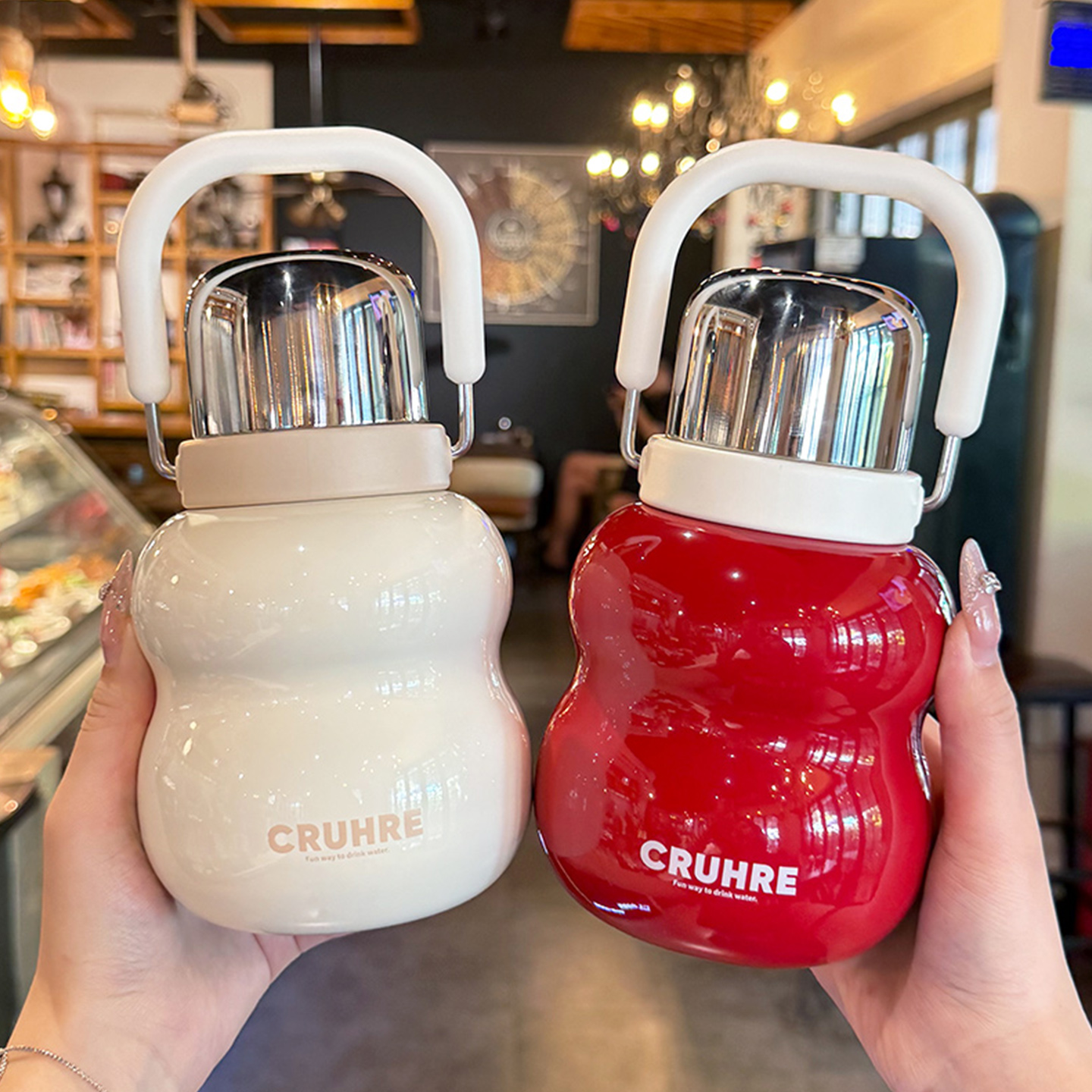 guloo高颜值保温杯316L不锈钢壶