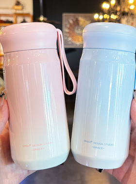 保温杯女士高颜值2025新款316不锈钢水杯女学生小巧便携随行杯子