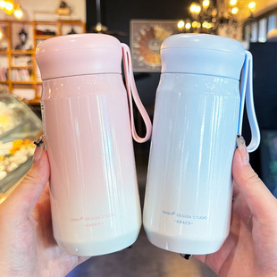 保温杯女士高颜值2025新款316不锈钢水杯女学生小巧便携随行杯子