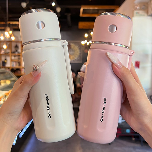 guloo保温杯316不锈钢水杯带茶隔