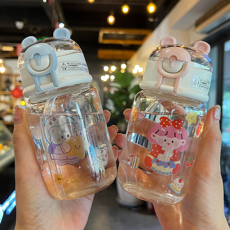 玻璃杯高硼硅室内高颜值否带吸管