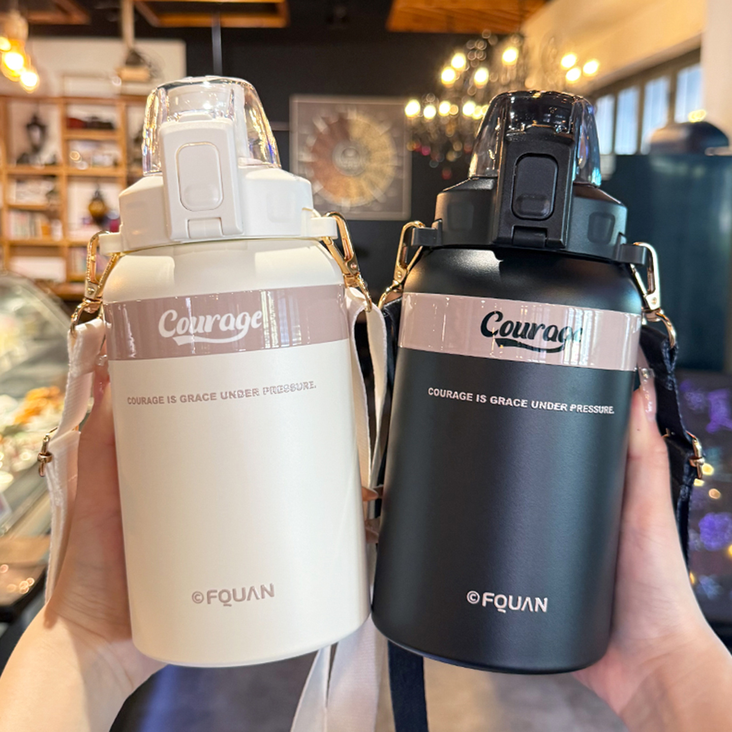 guloo大容量保温杯316不锈钢水壶