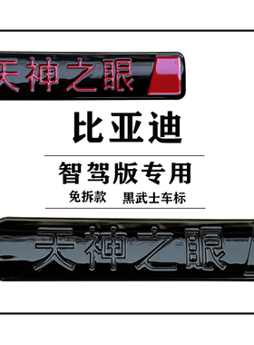 比亚迪智驾版改装黑色车标尾标唐宋秦plus汉秦L宋pro海豹06装饰盖
