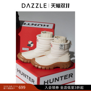 DAZZLE地素奥莱 熊猫系列联名雪地靴 中筒靴冬季
