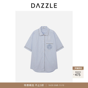 【奥莱】DAZZLE地素奥莱 连衣裙春秋条纹衬衫连衣裙