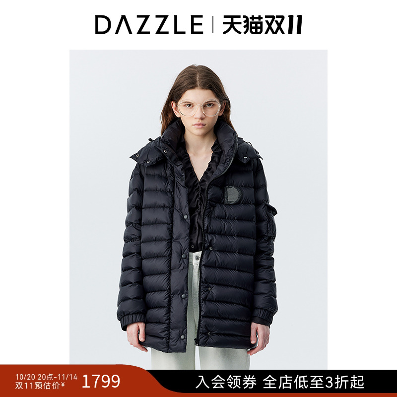 DAZZLE地素奥莱 羽绒服冬季中长羽绒服女