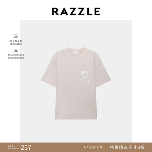 RAZZLE 地素奥莱男装粉红色秋季短袖T恤