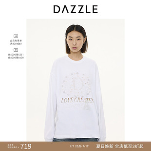 DAZZLE地素奥莱 卫衣冬季重工烫钻卫衣