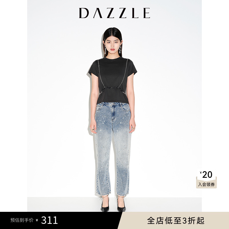 100-棉	链条设计	短款版型