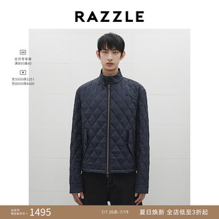 RAZZLE地素奥莱男装深蓝色秋季立领棉服