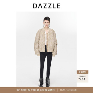【奥莱】DAZZLE地素奥莱 花纱夹克冬季优雅别致棉服外套女