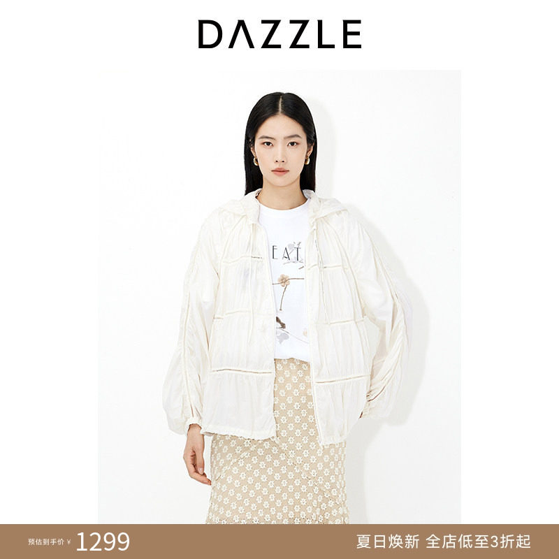 DAZZLE 地素奥莱短外套2025年夏季休闲防晒服