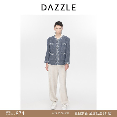 DAZZLE法式复古地素冬季牛仔外套