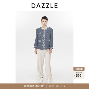 【奥莱】DAZZLE地素奥莱牛仔外套法式复古小香风夹克