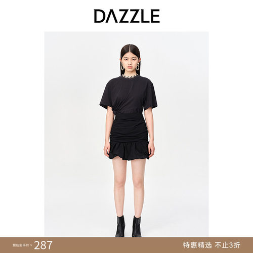 褶皱设计	法式风格	显瘦裙型