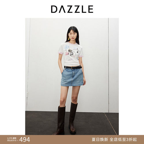 DAZZLE地素手工涂鸦T恤