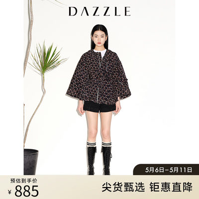 DAZZLE迪士尼米奇系列 地素奥莱春运动休闲夹克外套女2E1F4186A