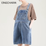 Джинсовые подтяжки для беременных, летние шорты, штаны, комплект, летняя одежда, подходит для подростков, большой размер, оверсайз