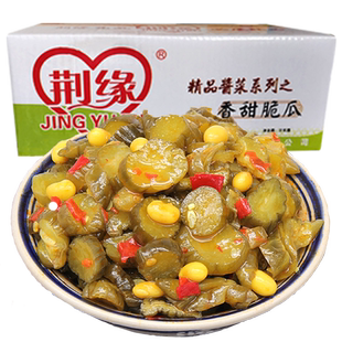 荆缘香甜脆瓜酱腌黄瓜片黄豆10斤整箱散装下饭菜酱菜咸菜农家自制
