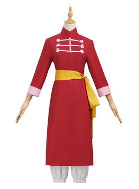 厂家银魂神乐功夫装旗袍黑裤装cos服万圣节cosplay服装唐装练功服