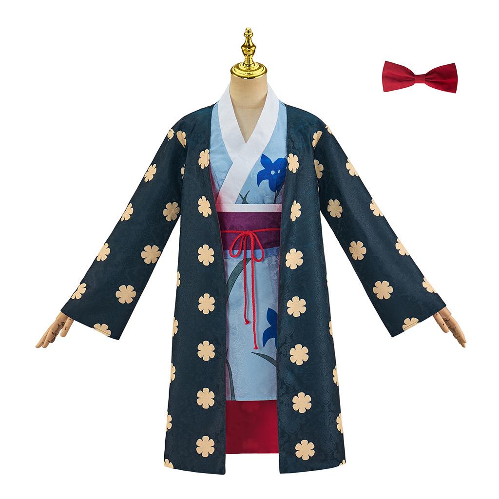 海贼王鬼岛篇暗纹罗宾和服cos服 二次元动漫妮可罗宾cosplay服装