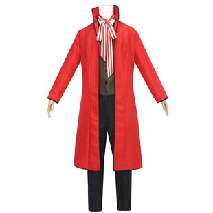 黑执事 罗纳德·诺克斯cos服 红执事cosplay服装