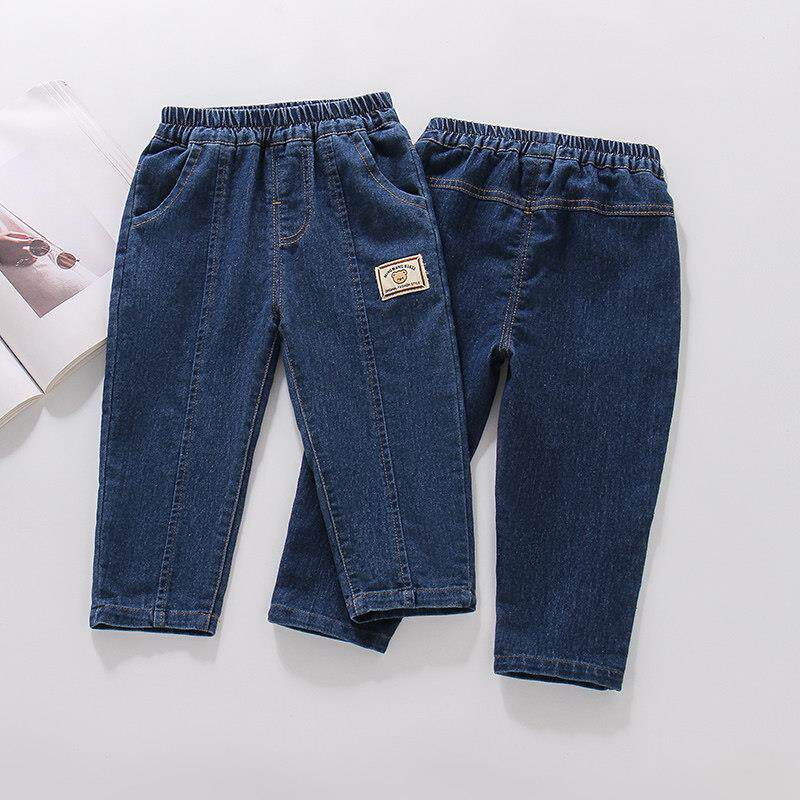 男童牛仔裤春秋2025新款3岁小童长裤4外穿5薄款6宽松直筒宝宝裤子