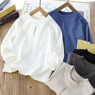 男童德绒打底衫儿童保暖内衣秋冬中大童圆领内搭秋衣洋派长袖T恤