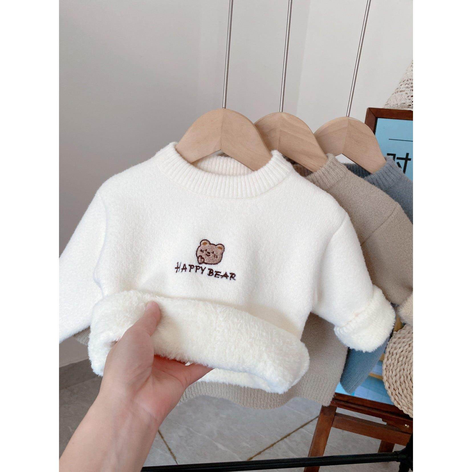 男童毛衣一体绒打底衫加厚保暖秋冬新款儿童内搭半高领婴儿衣服女,童装/婴儿装/亲子装,毛衣/针织衫,淘宝优惠券,粉丝福利购,淘宝优惠卷