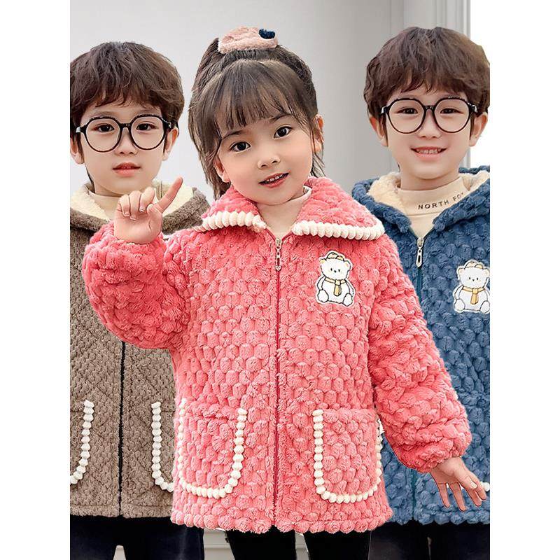 加绒加厚儿童罩衣秋冬季男女宝宝保暖防水防脏棉袄护衣可外穿外套,童装/婴儿装/亲子装,反穿衣/罩衣,淘宝优惠券,粉丝福利购,淘宝优惠卷