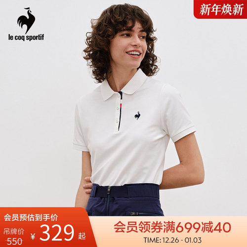 乐卡克t恤短袖POLO女士