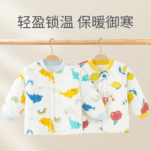 婴儿棉袄外套秋冬装 棉衣男女宝宝衣服夹棉保暖上衣新生儿加厚棉袄