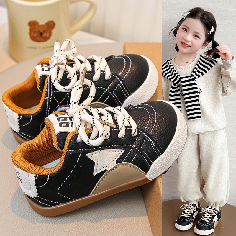 儿童百搭运动鞋2026春季新款女童星星时尚板鞋女孩韩版软底休闲鞋,童鞋/婴儿鞋/亲子鞋,运动鞋,淘宝优惠券,粉丝福利购,淘宝优惠卷