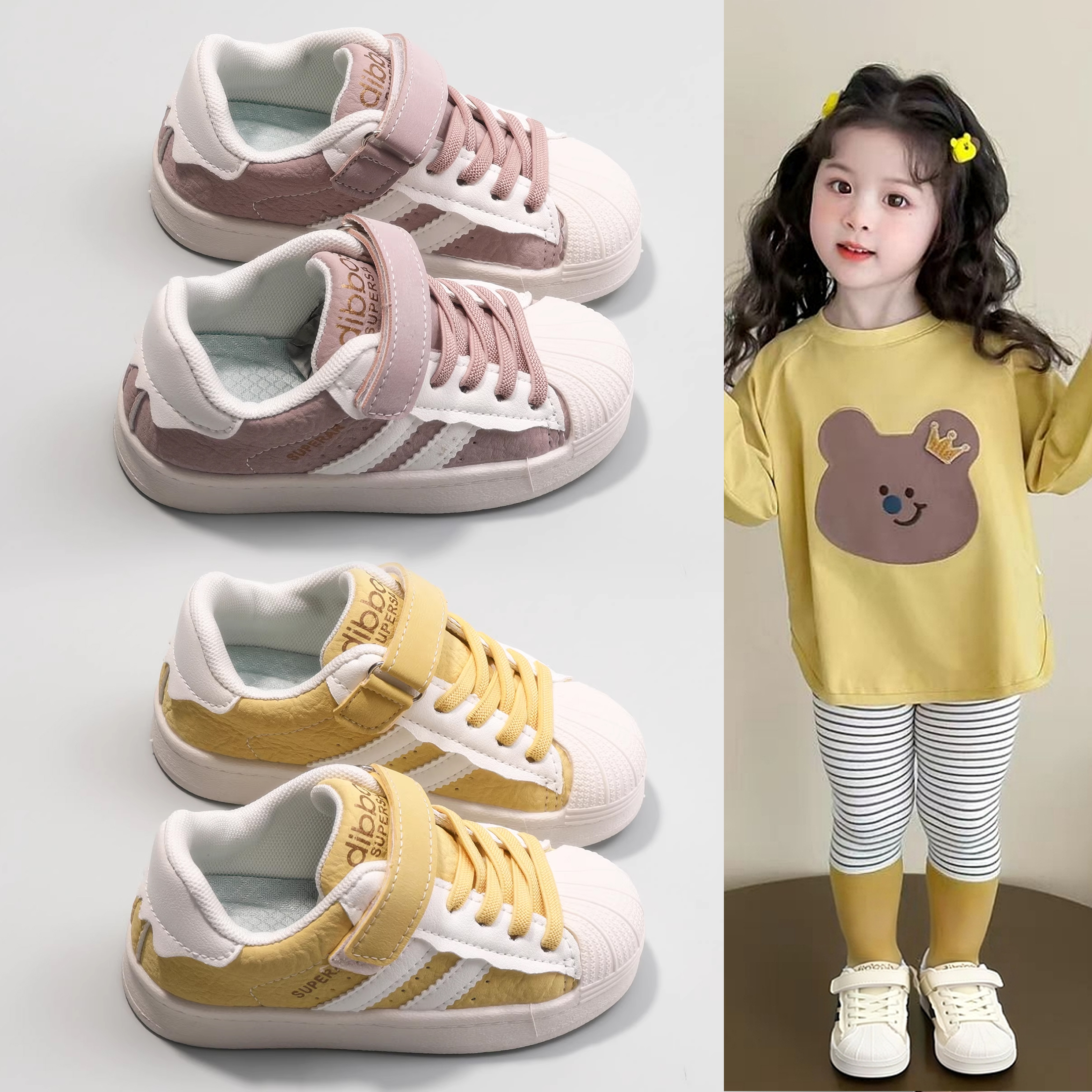 女童运动鞋2025春秋新款单鞋板鞋