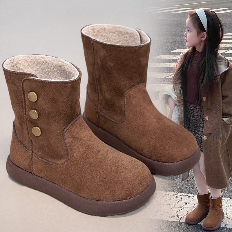 儿童棉靴冬季加绒加厚二棉鞋