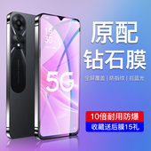 闪擎适用oppoa58钢化膜全屏覆盖opopa58x手机贴膜防摔防爆保护a58x防指纹无白边屏保opo刚化膜高清抗蓝光玻璃