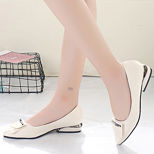 单鞋女鞋子低跟粗跟平底小尖头皮鞋女学生韩版瓢鞋百搭大码休闲鞋|ruв категории Женская обувь, низкий чистка - от Buy2taobao.com для оказания профессиональной услуги покупки агента Taobao