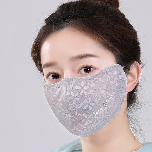 V型显瘦脸~女士高级蕾丝面纱
