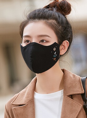 保暖口罩女冬季男士骑行防风防寒面罩护脸加厚纯棉透气可洗高颜值