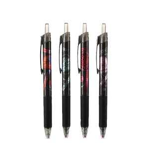 晨光你好火星中性笔ST笔头速干按动笔学生用考试水笔超精细尖锥刷题笔高颜值签字笔办公顺滑圆珠笔J5414黑0.5