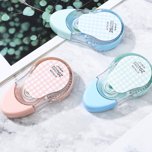 晨光MASMARCU系列修正带学生用大容量20米批发免运费办公用涂改带改正带20m改错带透明PET带芯不断带可爱少女