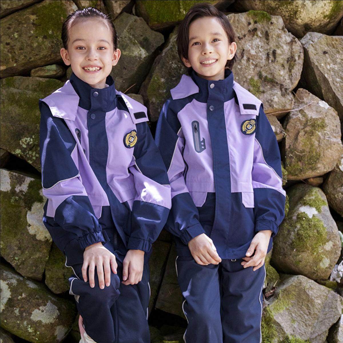 幼儿园冲锋衣运动保暖校服三件套
