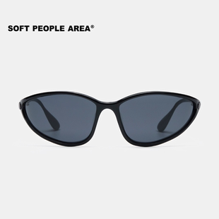 SOFT PEOPLE AREA-KAT（墨镜）猫眼窄框弧面板材太阳镜墨镜
