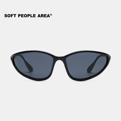 SOFT PEOPLE AREA-KAT(墨镜)弧面猫眼窄框板材眼镜太阳镜素颜