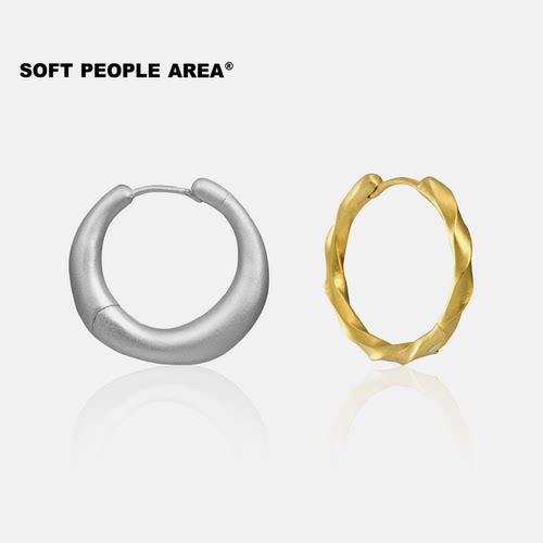 SOFT PEOPLE AREA-螺旋环耳环套组