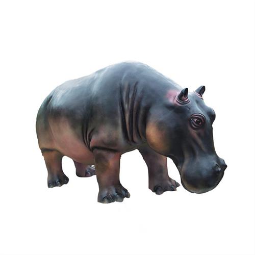 动态仿真盔甲犀牛主题公园遥控仿真动物展览动物模型摆件制作厂家