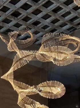 制作ktv七彩异形灯饰个性创意造型吧台氛围变色龙咖啡厅装饰吊灯