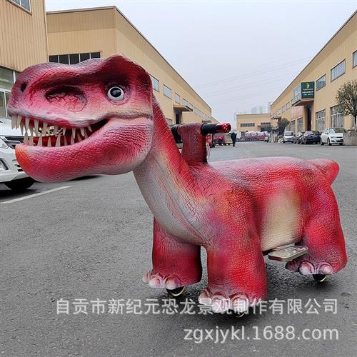 广场儿童电动游乐车电瓶车儿童公园仿真动物可骑行户外游乐电瓶车