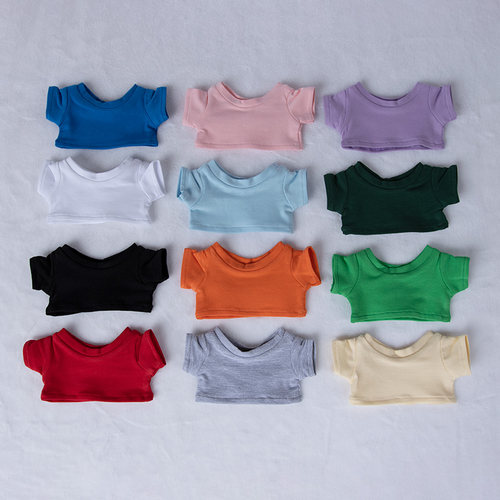 1015cm20cm娃衣t恤现货棉花娃娃打底衫Labubu拉布布玩偶公仔衣服