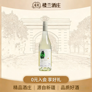 楼兰酒庄青摘无核白半甜白葡萄酒 8度酒精度低度微醺冰白葡萄酒